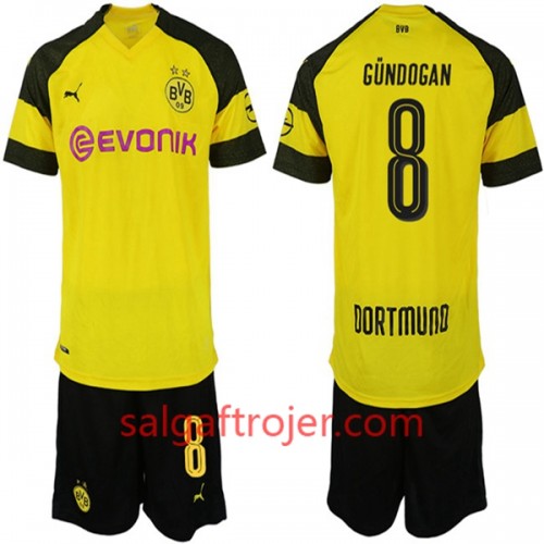 Borussia Dortmund Fodboldtrøjer GUNDOGAN 8 Børn Hjemmebanesæt 2018/19 Kort ærmer Borussia Dortmund Fodboldtrøjer GUNDOGAN 8 Børn Hjemmebanesæt 2018/19 Kort ærmer